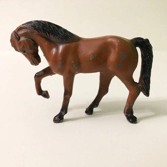 Vintage 1976 Durham Industries Metal Horse Figure 3.5 Inch Long Toy  Hong Kong - Picture 12 of 15